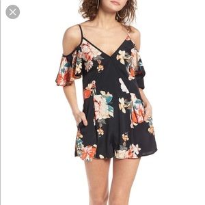 Band of Gypsies Floral off the shoulder romper